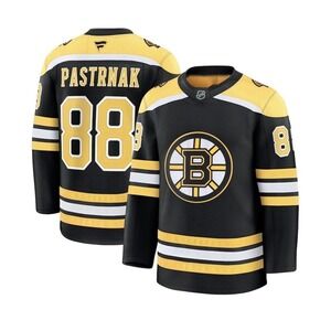 NWT Fanatics Premium David Pastrnak Boston Bruins Home Jersey Mens Size 54 XL